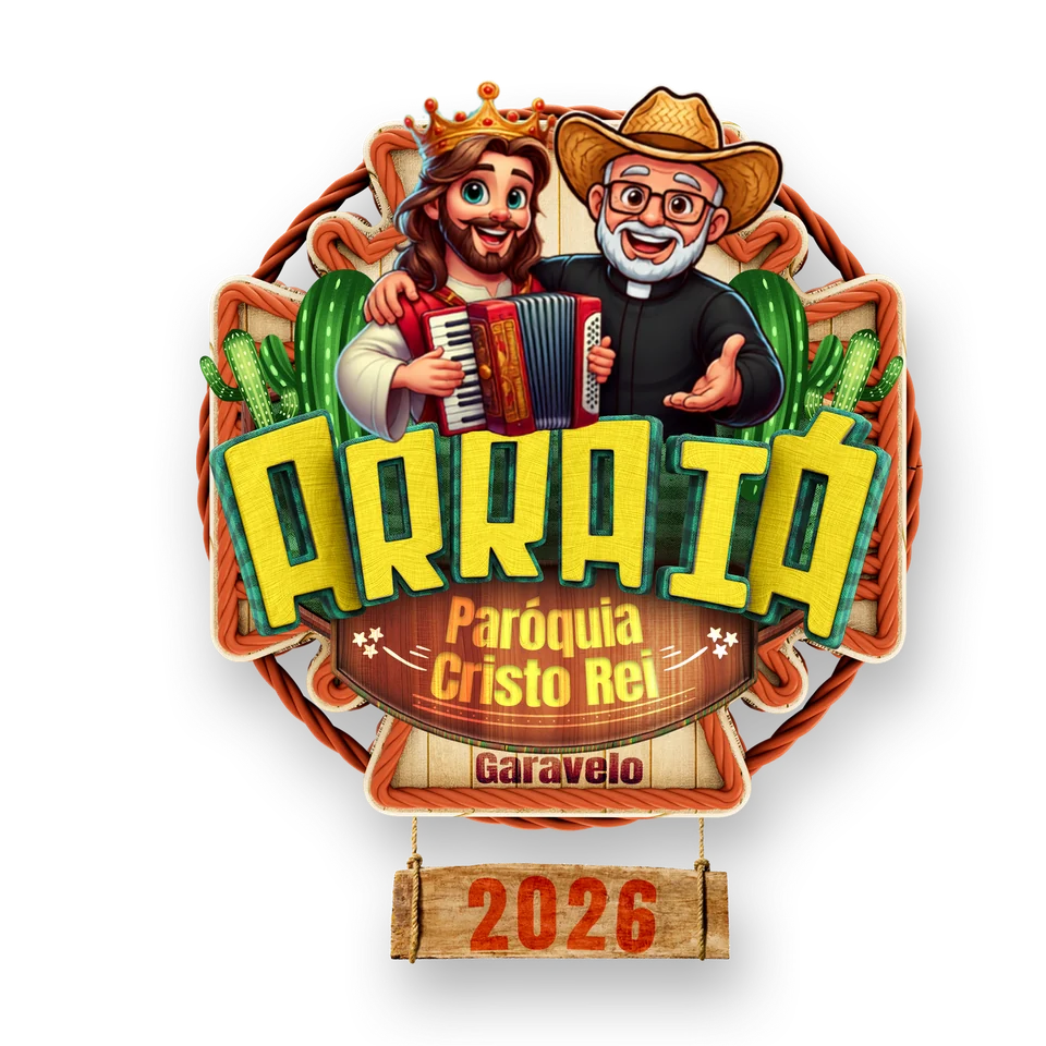 Logo Arraiá da Paróquia Cristo Rei 2026